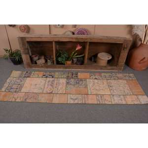 Alfombra Turca, Alfombra de Pasillo de 2.3x7.3 pies, Alfombra Ikat Marrón - Product Image 3