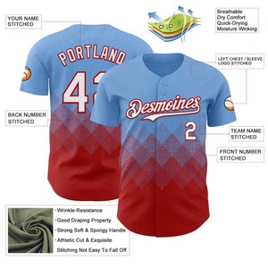 Breathable Baseball Jersey for Men Lightweight <b>Mesh</b> Panels Custom Logo Printing Quick Dry for Comfortable Athletic - Product Image 3