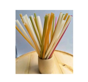 Pajitas biodegradables de arroz y almidón de maíz 100% pajitas biodegradables no plásticas respetuosas con el medio ambiente Sra. Cherish - Product Image 5