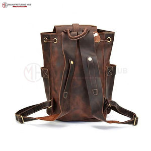 Travel Bag <b>Backpack</b> Genuine <b>Leather</b> <b>Backpack</b> <b>Men</b> 100% Pure <b>Leather</b> Bag Full Grain <b>Leather</b> <b>Backpack</b> Travel Bag - Product Image 6