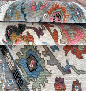 พรมขนสัตว์เปอร์เซียแท้นุ่มและมีชีวิตชีวาขนาดกำหนดเองได้สำหรับห้องนั่งเล่นไม่ลื่นและซักได้สินค้าคุณภาพชั้นนำจากอินเดีย - Product Image 2