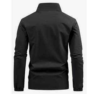 À la mode coupe-vent imperméable décontracté randonnée respirant hommes vestes manteau à capuche personnalisé pleine fermeture éclair veste coupe-vent pour homme - Product Image 2