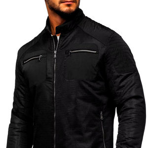 Chaqueta Cortavientos de Forro Polar Personalizada, Chaqueta de Motociclista de Cuero Bordada Personalizada para Hombre 2026 - Product Image 1