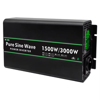 Convertisseur d'énergie HOULI 24V 48V 220V DC/AC monophasé 3000W à onde sinusoïdale pure pour voiture, camping-car et usage domestique 50/60 Hz, efficacité 90%