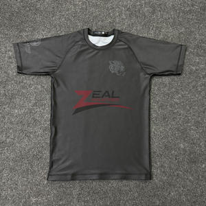 เสื้อแรชการ์ด BJJ พิมพ์ซับลิเมชันชันออกแบบได้ตามต้องการป้องกันแบบ240gsm พิมพ์ลายอัลตออลตาอเลต - Product Image 1