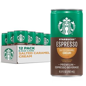 Starbucks Espresso y Crema, Caramelo Salado, Latas de 6.5 fl oz (Paquete de 12), Bebida de Café Helado - Product Image 5