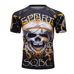 เสื้อรัดกล้ามสำหรับกีฬา MMA BJJ และเซิร์ฟ แบบพิมพ์ลายด้วยความร้อน สำหรับผู้ใหญ่ทุกเพศ น้ำหนักเบา ยืดหยุ่นได้ดี - Product Image 4