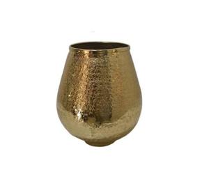 Florero Moderno Hecho a Mano de Latón y Cobre con Diseño Dorado, Resistente al Óxido y Ligero para Decoración de Mesa de Boda - Product Image 3