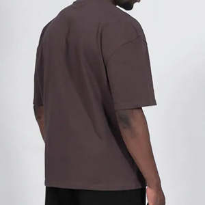 T-shirts pour hommes en jersey 100% coton en gros, coupe ample, qualité supérieure, vierges, imprimés numériquement, respirants, séchage rapide, personnalisables - Product Image 6