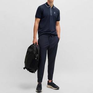 เสื้อเชิ้ตแขนสั้นผู้ชายแบบซิปครึ่งตัว ผ้าใยไผ่ 100% ระบายอากาศดี ดีไซน์ซิปด้านหน้า รุ่นใหม่ล่าสุด - Product Image 1