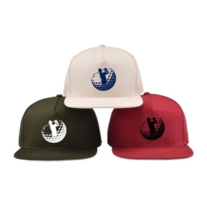 Vietnam Manufacturer OEM Custom Waterproof Golf <b>Hat</b> <b>Flat</b> Visor 5 Panel <b>Hat</b> Custom Print Logo Sports Cap Adjustable Back Buckle - Product Image 1
