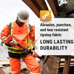 Vêtement de travail d'hiver imperméable en coton respirant antistatique unisexe haute visibilité réfléchissant certifié CE ignifuge - Product Image 4