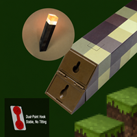 Lampe de nuit LED MSBN Pixel Torch, jouet périphérique de jeu, modèle de décoration ambiante