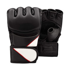 Gants de kick-boxing à demi-doigts Fine Fitness, gants d'entraînement MMA en cuir, prix de gros, prix bas, service OEM - Product Image 1