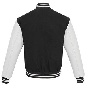 Custom High Quality Leather College Lettermen Jacket for Men Winter Stand Collar High Street Style - Product Image 6