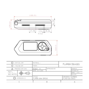 Bộ dụng cụ đa năng mã nguồn mở TOPFRE Zero Geeks Kit, thiết bị lập trình đa năng, thiết bị RFID, thiết bị Flipper Zero - Product Image 1