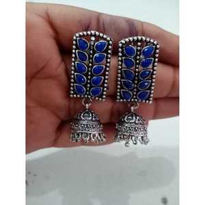 Pendientes de Moda Cuadrados Jhumki - Product Image 2