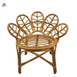 Venta caliente lindo ratán chico silla niños bebé guardería hecha a mano ratán flor silla hecha en Vietnam - Product Image 4