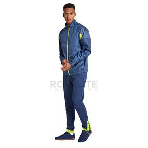 Ensemble survêtement coupe-vent personnalisé pour homme, deux pièces, haute qualité, coupe-vent zippé, survêtement coupe-vent, prix de gros - Product Image 1