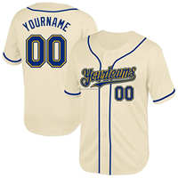 Jersey Baseball Ukuran Besar Berkualitas Tinggi, Bernapas, Paling Populer, Bordir Kustom, Anti-Bakteri, Logo Depan untuk Semua Tim