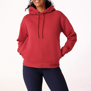 Sudadera con Capucha Larga Informal de Invierno de Secado Rápido para Mujer con Estampado Frontal Personalizado 100% Algodón Felpa - Product Image 2