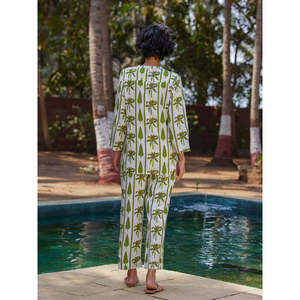 Women's Casual <b>Western</b> Embroidered Asymmetrical Collar Block Printed <b>Shirt</b> - Product Image 4