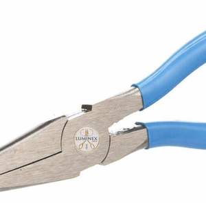 Pince à bec long en acier inoxydable de 8 pouces pour la fabrication de bijoux, plaqué, légère, bricolage et fabrication de bracelets, bleue - Product Image 3