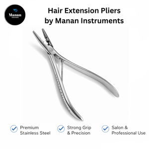 คีมต่อผมสแตนเลสคุณภาพสูง พร้อมรู 2 รู สำหรับถอดไมโครริงและนาโนริง - Product Image 6