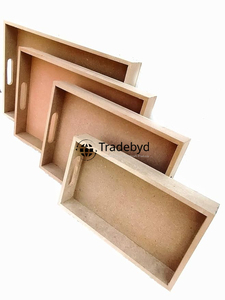 Bandeja de Madera MDF Resistente Tradebyd, Moderna, de Primera Calidad, Multiusos, Móvil, con Opciones Personalizables para el Día a Día - Product Image 2