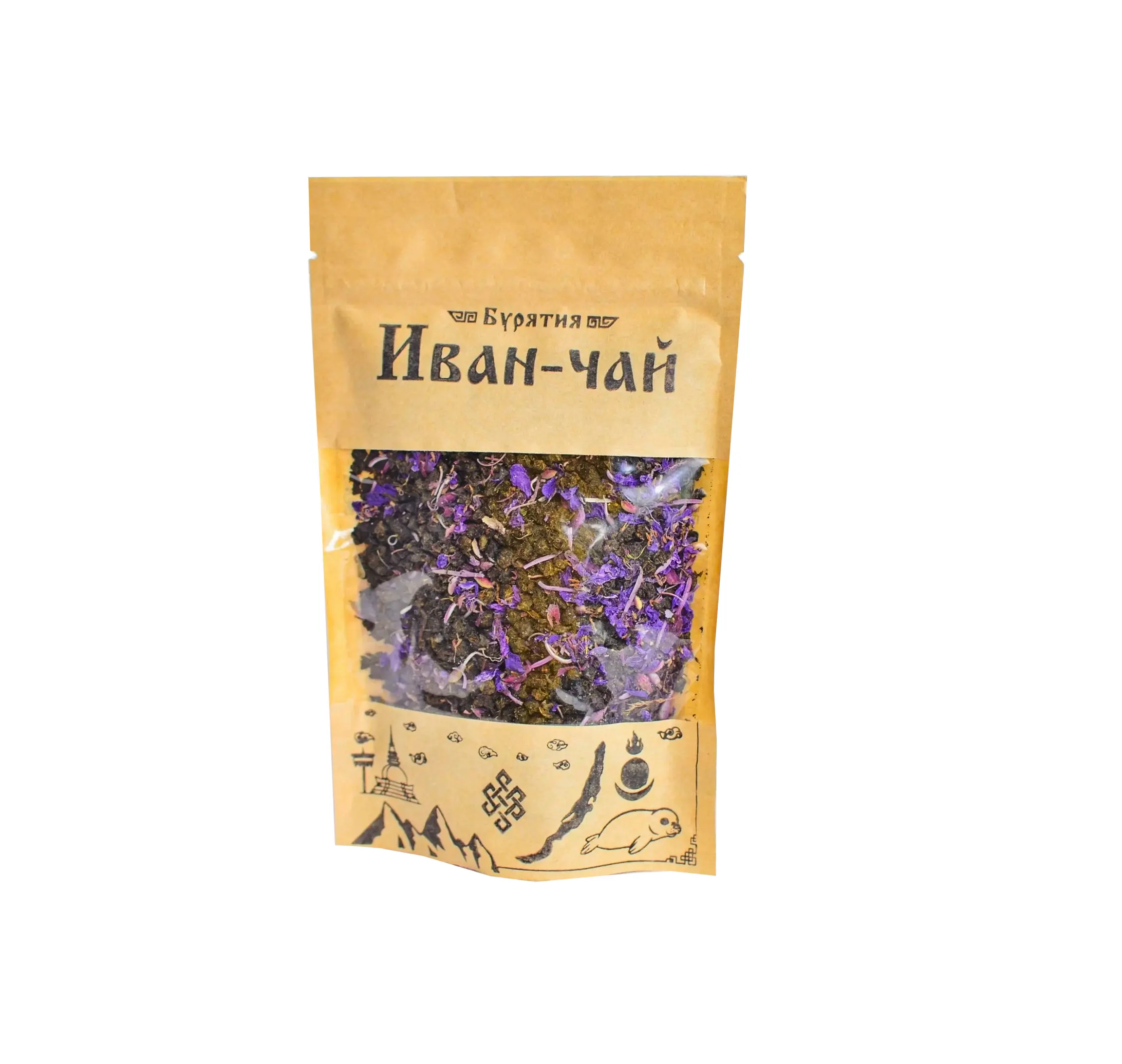 Fireweed Tea Herbal Leaf Tea In Doypack Willow-Herb Granular Tea Variety With Natural Additives Berries