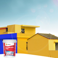 Peinture murale extérieure acrylique mate CINGOO haute durabilité, imperméable, résistante aux intempéries, protection solaire, application au pinceau, pour extérieur