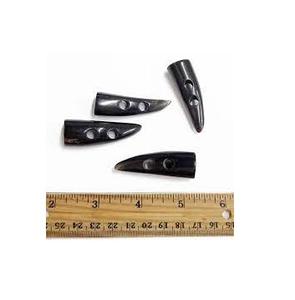 Botón de Cuerno de Búfalo Hecho a Mano, Botón de Palanca de Cuerno Natural con 2 Agujeros, Accesorios de Vestir, Botones de Cuerno Natural - Product Image 2