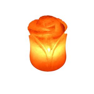 Lámpara de sal pura de elegancia floral de alta calidad de Sian Enterprises, sal del Himalaya tallada en artesanía en forma de flor - Product Image 5