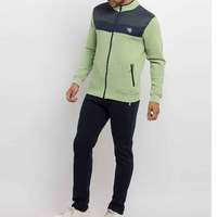 Kedatangan Baru Setelan Olahraga Pria Kasual Dua Potong 100% Katun Warna Solid XL Bernapas Cepat Kering Pilihan Ukuran Besar Musim Dingin
