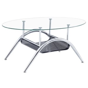 Mesa de centro de sofá con Base de Metal con acabado antiguo, mesa de lujo de tendencia para Hotel, mesa de centro de aluminio más Popular - Product Image 4