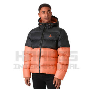 Veste Puffer Vente en gros Logo personnalisé OEM Imprimé Veste d'hiver personnalisée de haute qualité pour hommes Veste Bubble Puffer avec poches - Product Image 5