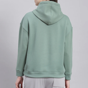 Sweats à capuche pour femmes tendance d'hiver, en molleton de haute qualité, logo sur le devant, décontractés, 100% coton, vente en gros, confortables - Product Image 5