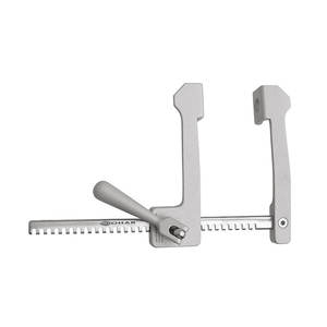 Retractor de Cirugía Veterinaria y humana, Retractor de contorno de cuero cabelludo, 1/2 5 ", 3*4, uso de acero inoxidable quirúrgico alemán afilado, reutilizable - Product Image 6