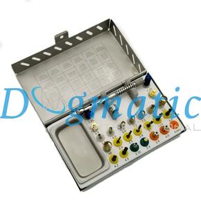 Kit d'implants dentaires manuels réutilisables Dogmatic International, 25 pièces, certifié CE Classe I, en acier inoxydable, pour insertion et extraction - Product Image 4