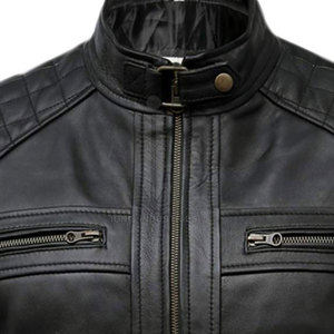 2025 nueva llegada chaqueta de moto mejor precio hombres chaqueta de moto de cuero hecho chaqueta de moto - Product Image 5