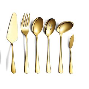 Juego de Cubiertos de diseño único de alta tendencia, suministros para restaurante, cucharas decorativas para fiesta de boda real y tenedor de cocina - Product Image 2