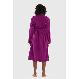 Be-0157-Pr Bata de Baño Morada 100% Algodón - MORADO - Product Image 3
