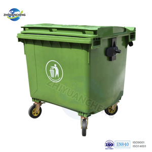 Heavy Duty 1100L Waste <strong>Container</strong> with Plastic Lid Industrial Metal Dumpster Bin Standing Structure - Product Image 4
