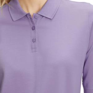 Polos transpirables OEM para mujer con logotipo, polos sin mangas a la moda para mujer, polo femenino de algodón en blanco con pantalla para niñas - Product Image 2