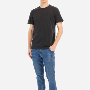 Nuevo diseño de camisetas para hombre de buena calidad de algodón holgado ajuste pequeño hombro caído marca en blanco hombres camiseta de gran tamaño - Product Image 4