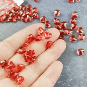 Nouvel arrivage de perles cœur en verre de Murano 17mm à facettes en cristal lâche perles cœur de Valentine fabrication de bijoux pour filles taille 8mm - Product Image 4