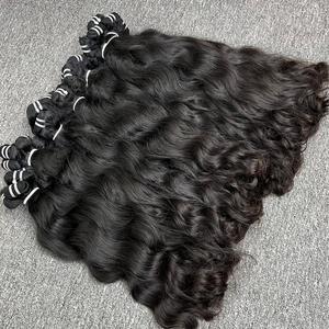 Onda natural en cabello de trama, cabello humano 100%, cabello crudo Camboyano de un donante - Product Image 3