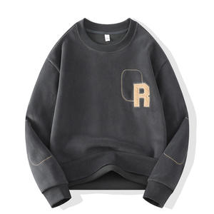 เสื้อสเวตเชิ้ตผู้ชาย OEM 2026 ขายส่ง แฟชั่น คอทรงกลม ผ้าหนา ซับในขนสองด้าน อุ่นสบาย - Product Image 3