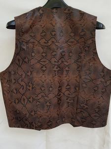 PU Crocodile Texture Cuir Biker Gilet Moto Moto Gilet Élégant et Durable Style Mexicain Gilet pour les Cavaliers - Product Image 2