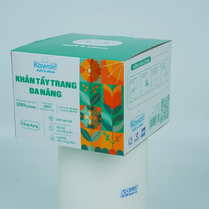 Kawaii Toallitas de Limpieza Facial Rollo 300 Hojas Compacto 10x10cm Tamaño Desechable e Higiénico Fábrica de Vietnam - Product Image 1